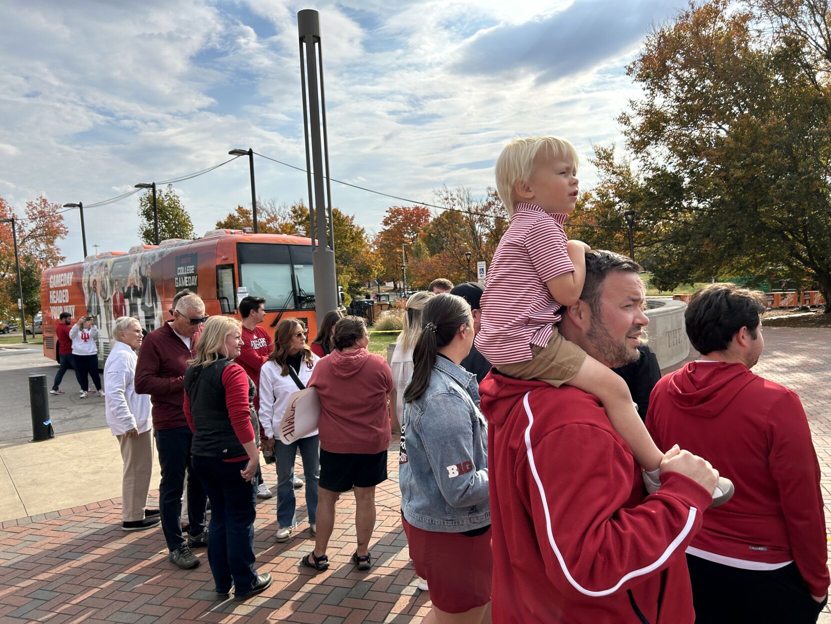ESPN COLLEGE GAMEDAY PREP IN BLOOMINGTON